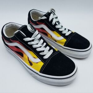 VANS Old Skool Flame Fire Sneakers